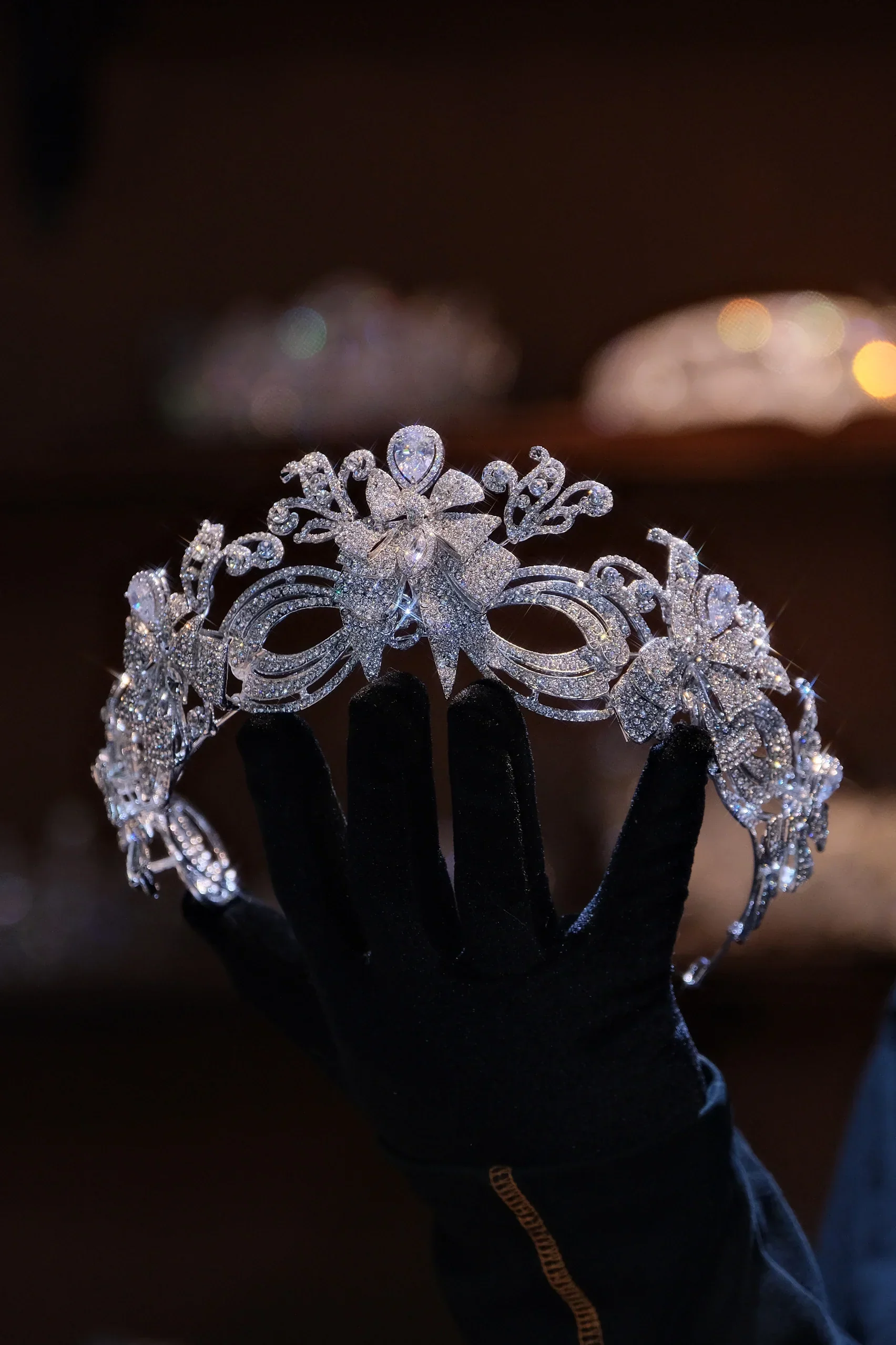 Bridal Hair Jewelry Rhinestones Zirconia Tiaras and Crowns Princess Queen Diadem For Brides Women Headpieces Wedding Accessories - Image 5