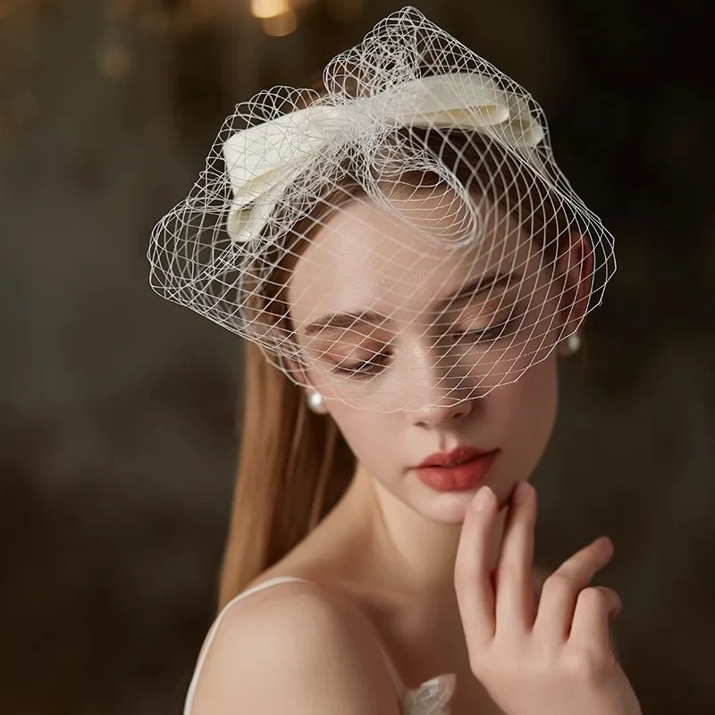 Bridal Hair Jewelry Veil Headbands Hairbands Headpieces For Brides Women Girl Party Dinner Dress Headwear Wedding Accessories