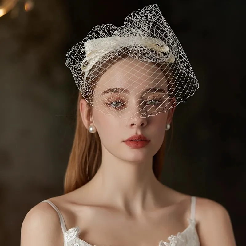 Bridal Hair Jewelry Veil Headbands Hairbands Headpieces For Brides Women Girl Party Dinner Dress Headwear Wedding Accessories - Image 3