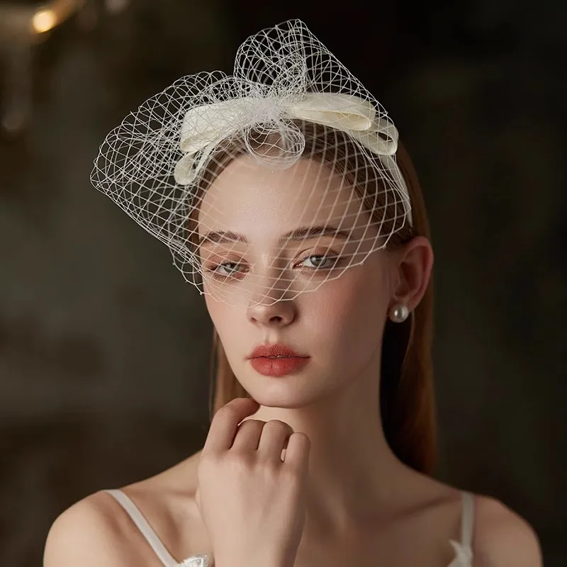 Bridal Hair Jewelry Veil Headbands Hairbands Headpieces For Brides Women Girl Party Dinner Dress Headwear Wedding Accessories - Image 4