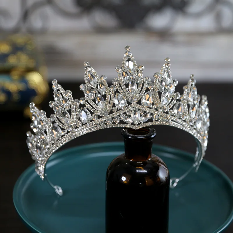 Bridal Tiaras Hair Accessories Luxury Full Zircon Wedding Crowns Diadem Headdress Baroque Brides Party Tiara Crown For Women - Image 6