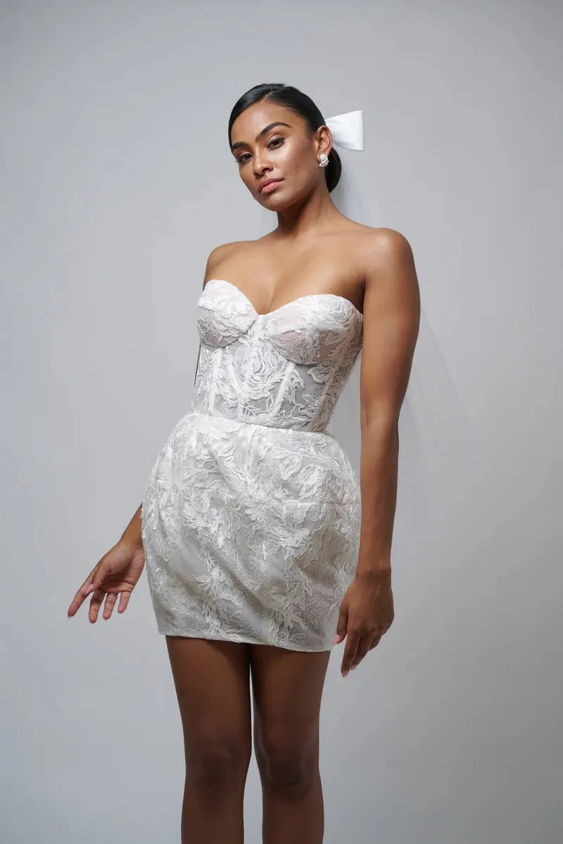 Lantern-Style Skirt Bridal Gown Simple Skirt Wedding Dress Satin Bow Court Train Dress Vestido De Novia