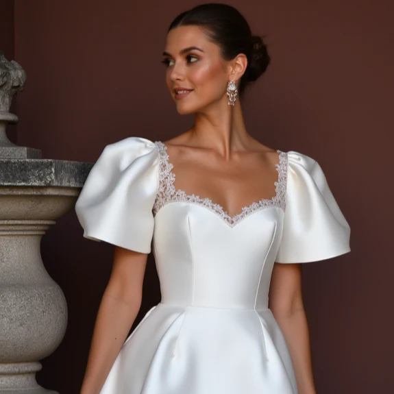 Casual Short Wedding Dress and Mini Dress for a Simple Yet Elegant Bridal Look - Image 4