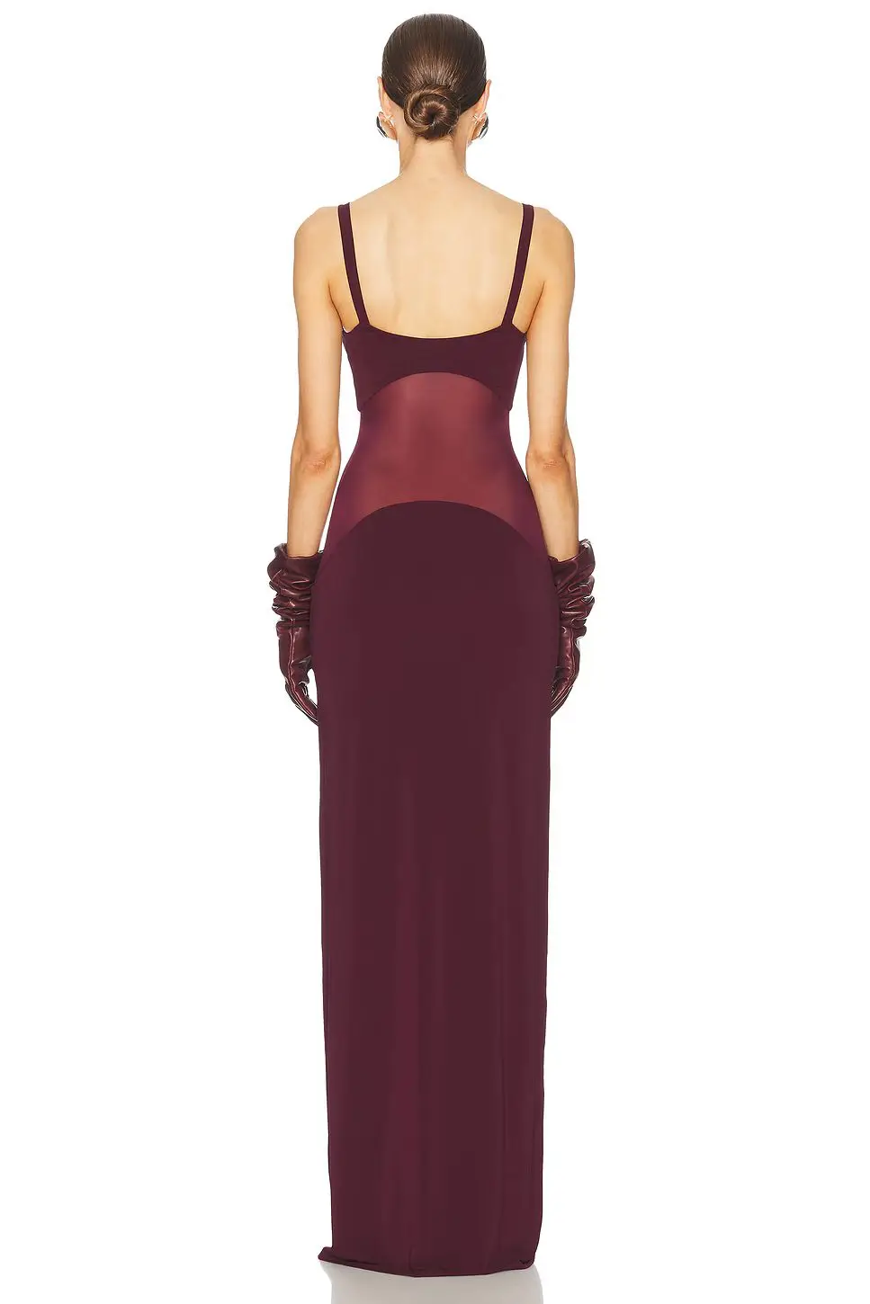 Celebrity Evening Party Dress Winered Color Women Sexy Strap Big O-Neck Bodycon Long Dress Celebrate Red Carpet Birthday Wear - Image 5