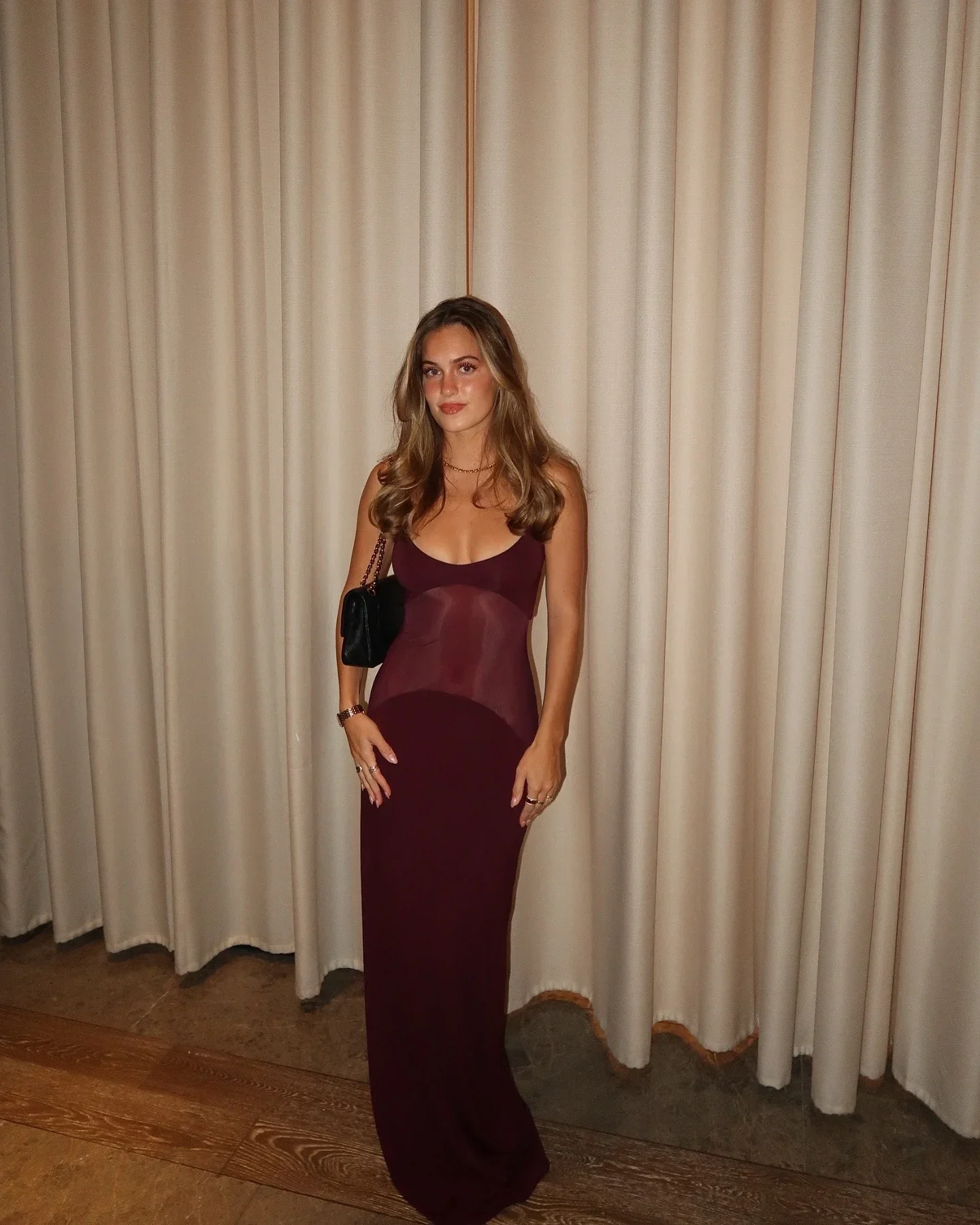 Celebrity Evening Party Dress Winered Color Women Sexy Strap Big O-Neck Bodycon Long Dress Celebrate Red Carpet Birthday Wear - Image 6