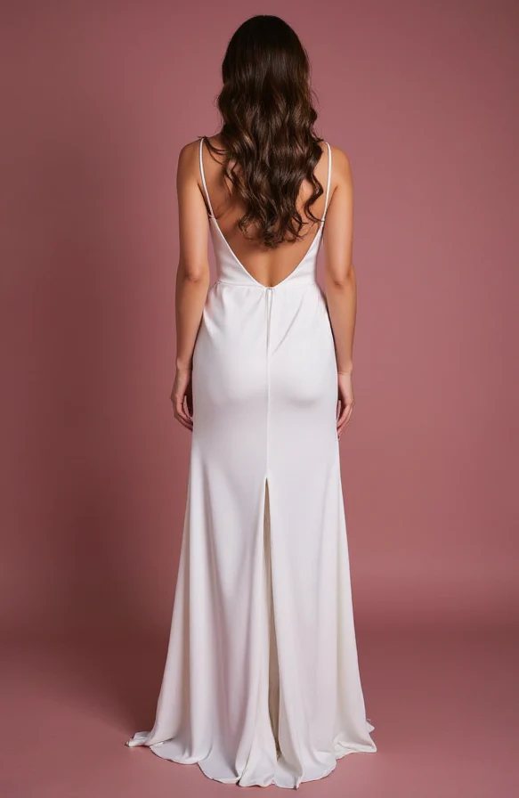 Classic A-Line Bridal Gown with a Structured Bodice - Image 3
