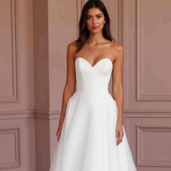 Classic White Ball Gown Wedding Dress for a Princess-Inspired Wedding - Image 4