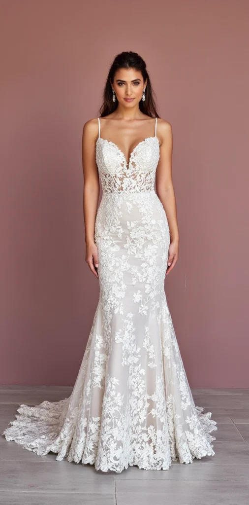 Classic Mermaid Wedding Dress for a Royal-Inspired Wedding Theme - Image 2