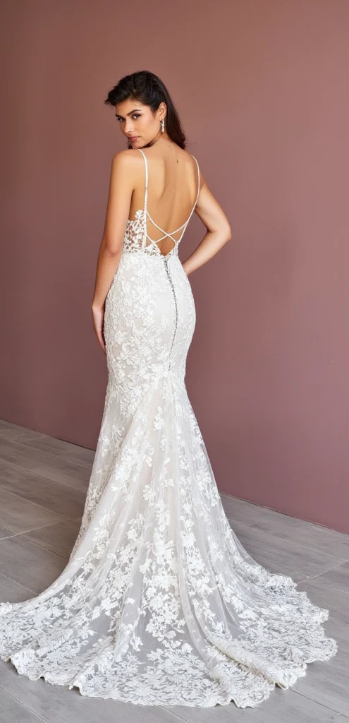 Classic Mermaid Wedding Dress for a Royal-Inspired Wedding Theme - Image 3