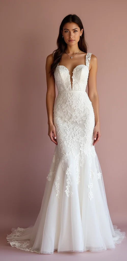 Classic Mermaid Wedding Dress for Brides Who Want a Sleek and Sexy Look - Image 2