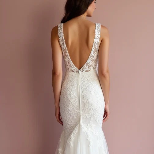 Classic Mermaid Wedding Dress for Brides Who Want a Sleek and Sexy Look - Image 5