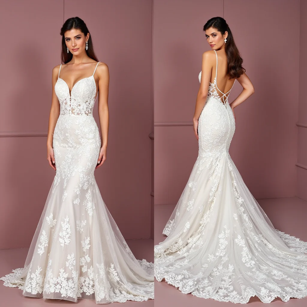 Classic Mermaid Wedding Dress with a Flawless Fit for Chic Brides