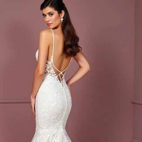 Classic Mermaid Wedding Dress with a Flawless Fit for Chic Brides - Image 5