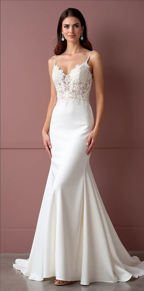 Classic Mermaid Wedding Dress with a Stunning and Romantic Silhouette - Image 2