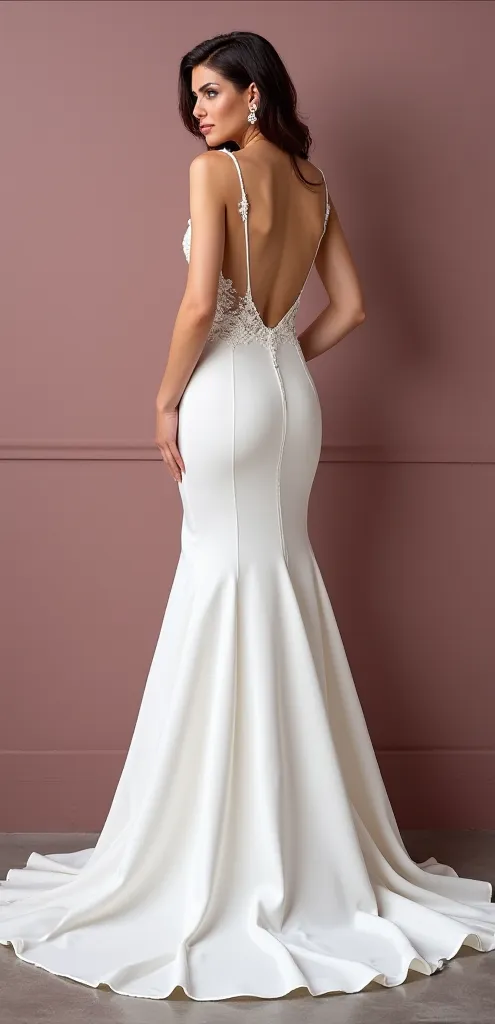 Classic Mermaid Wedding Dress with a Stunning and Romantic Silhouette - Image 3