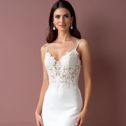 Classic Mermaid Wedding Dress with a Stunning and Romantic Silhouette - Image 4