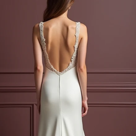 Classic Mermaid Wedding Gown with a Figure-Hugging Silhouette - Image 5