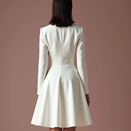 Classic White Mini Short Wedding Dress with a Sweetheart Neckline for a Timeless Bridal Look - Image 5