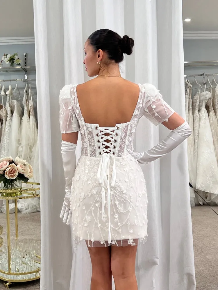 Sweetheart Neckline and Fitand Flare Shape Wedding Dress Court Train Bow Satin Bridal Gown Skirt Dress Vestido De Novia - Image 4