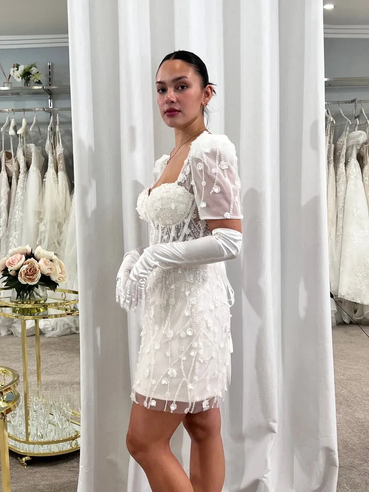 Sweetheart Neckline and Fitand Flare Shape Wedding Dress Court Train Bow Satin Bridal Gown Skirt Dress Vestido De Novia - Image 5