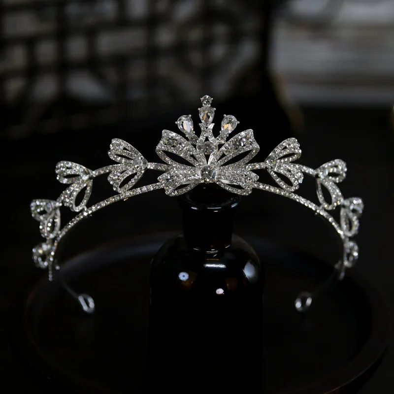 Crystal Tiaras And Crowns For Wedding Bride Headpiece Pearl Bridal Headbands Tiaras For Women Girl 15 Years Party Prom Headdress - Image 5