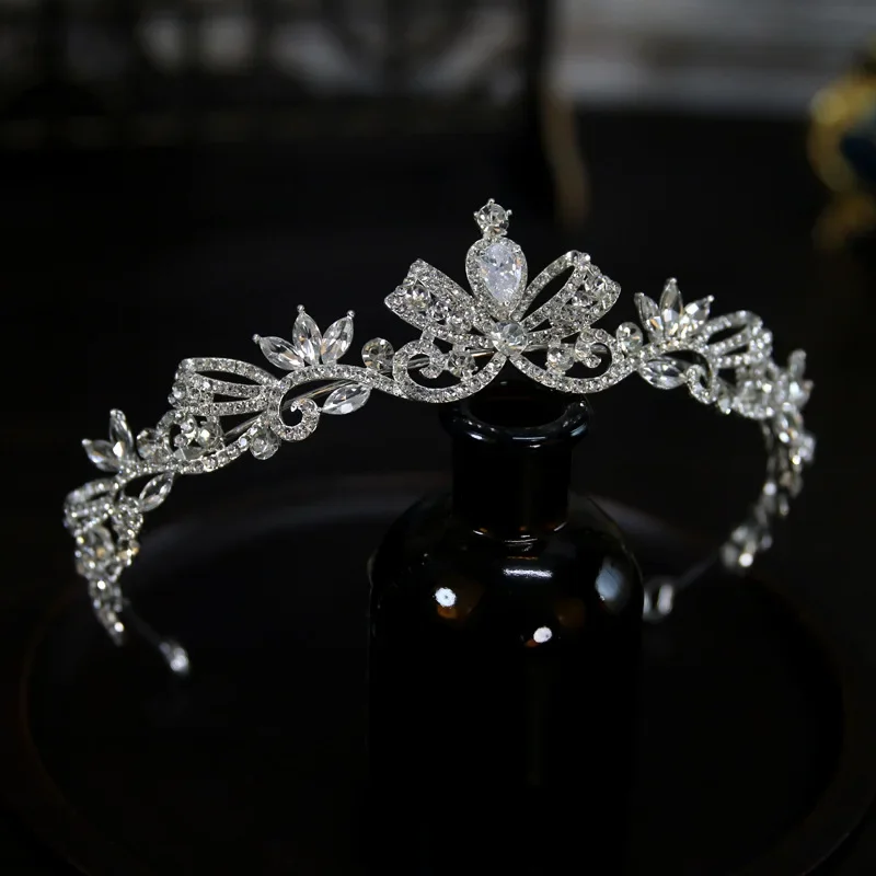 Crystal Tiaras And Crowns For Wedding Bride Headpiece Pearl Bridal Headbands Tiaras For Women Girl 15 Years Party Prom Headdress - Image 8