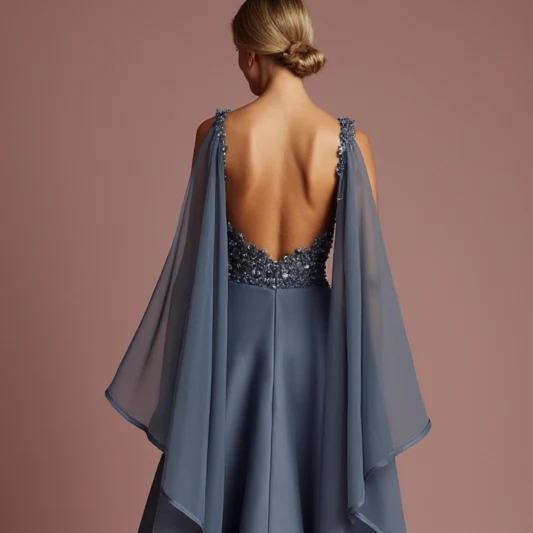 Dazzling Grey Evening Dress & Prom Dress with Sequin Fabric for Maximum Sparkle - Image 5