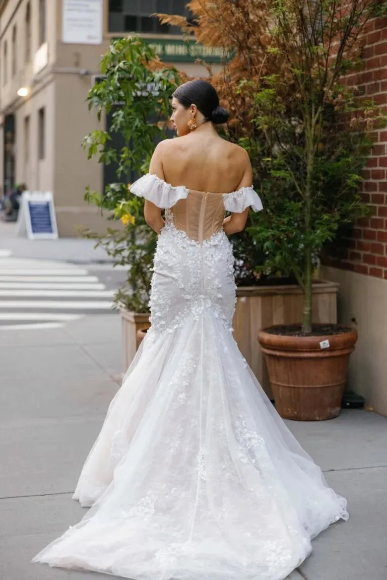 Delicate Glamorous Wedding Dresses Off the Shoulder Appliques Ruffles Corset For Women Customizable Vestidos De Novia - Image 2