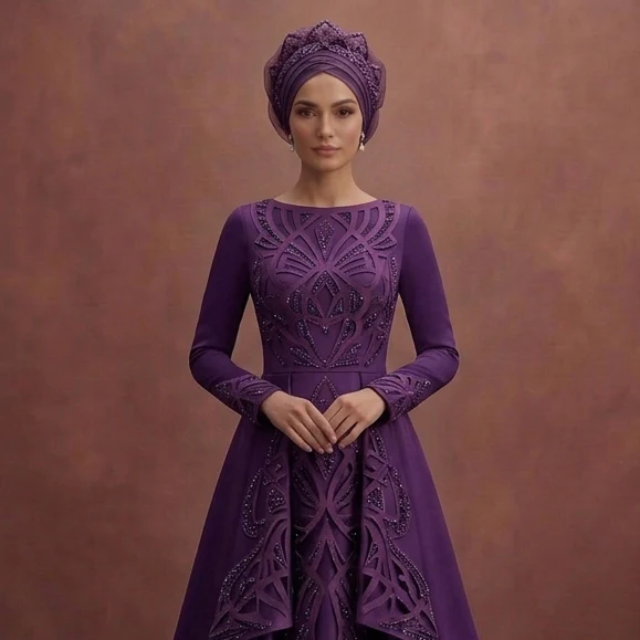 Designer Muslim Prom Dresses with Modern Modest Cuts - Image 4