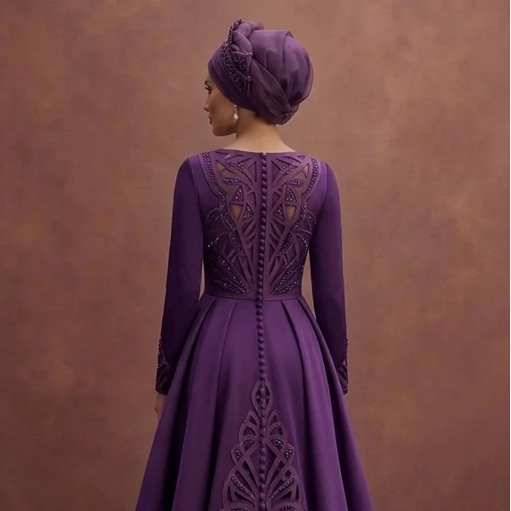 Designer Muslim Prom Dresses with Modern Modest Cuts - Image 5