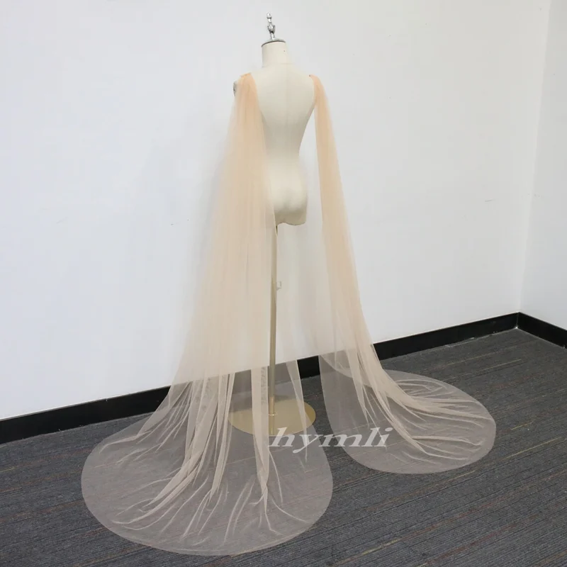 Detachable Wine Red Tulle Bridal Wings , Beach Bridal Cape Veil , Shoulder Wing, Minimalist Wedding Cape - Image 8