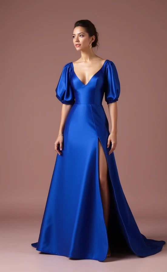 Dreamy Blue Evening Dress & Prom Dress with Shimmer Tulle for a Fairytale Look - Image 2