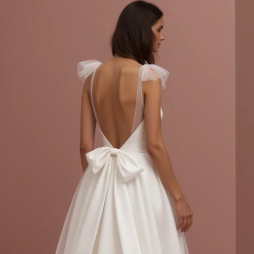 Dreamy White Princess Bridal Gown with Beaded Bodice and Cathedral-Length Train - Image 5