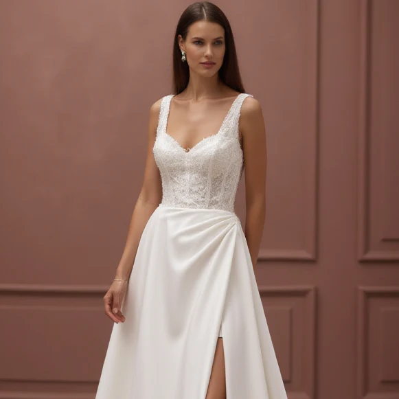 Elegant A-Line Gown with Layers of Soft Tulle for a Princess Look - Image 4