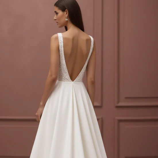 Elegant A-Line Gown with Layers of Soft Tulle for a Princess Look - Image 5