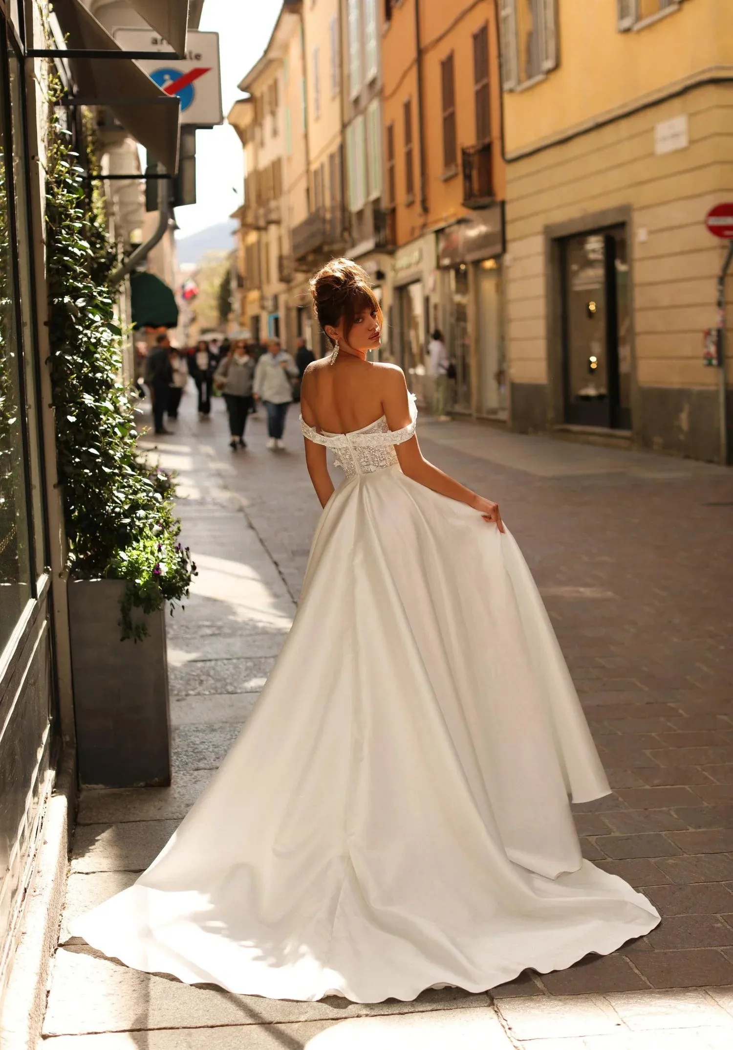 Elegant A-Line Wedding Dresses Lace Open Back Sweetheart Off The Shoulder Split Bridal Gowns Train Vestidos De Noiva Customized - Image 2