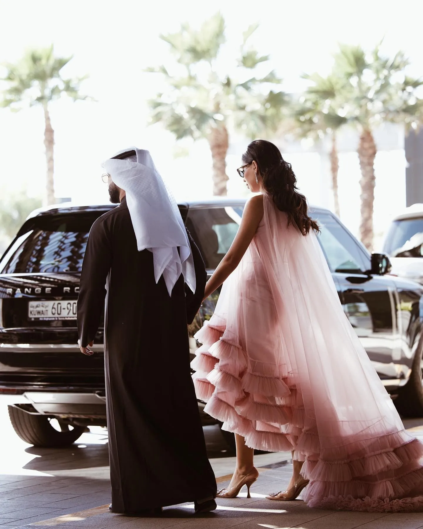 Elegant Baby Pink Tulle Prom Dress Straight O-Neck Tiered Ruched Formal Evening Dress Floor Length Party Gown - Image 4