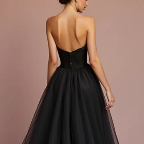 Elegant Black Wedding Dress for Brides Who Love a Bold Statement - Image 5