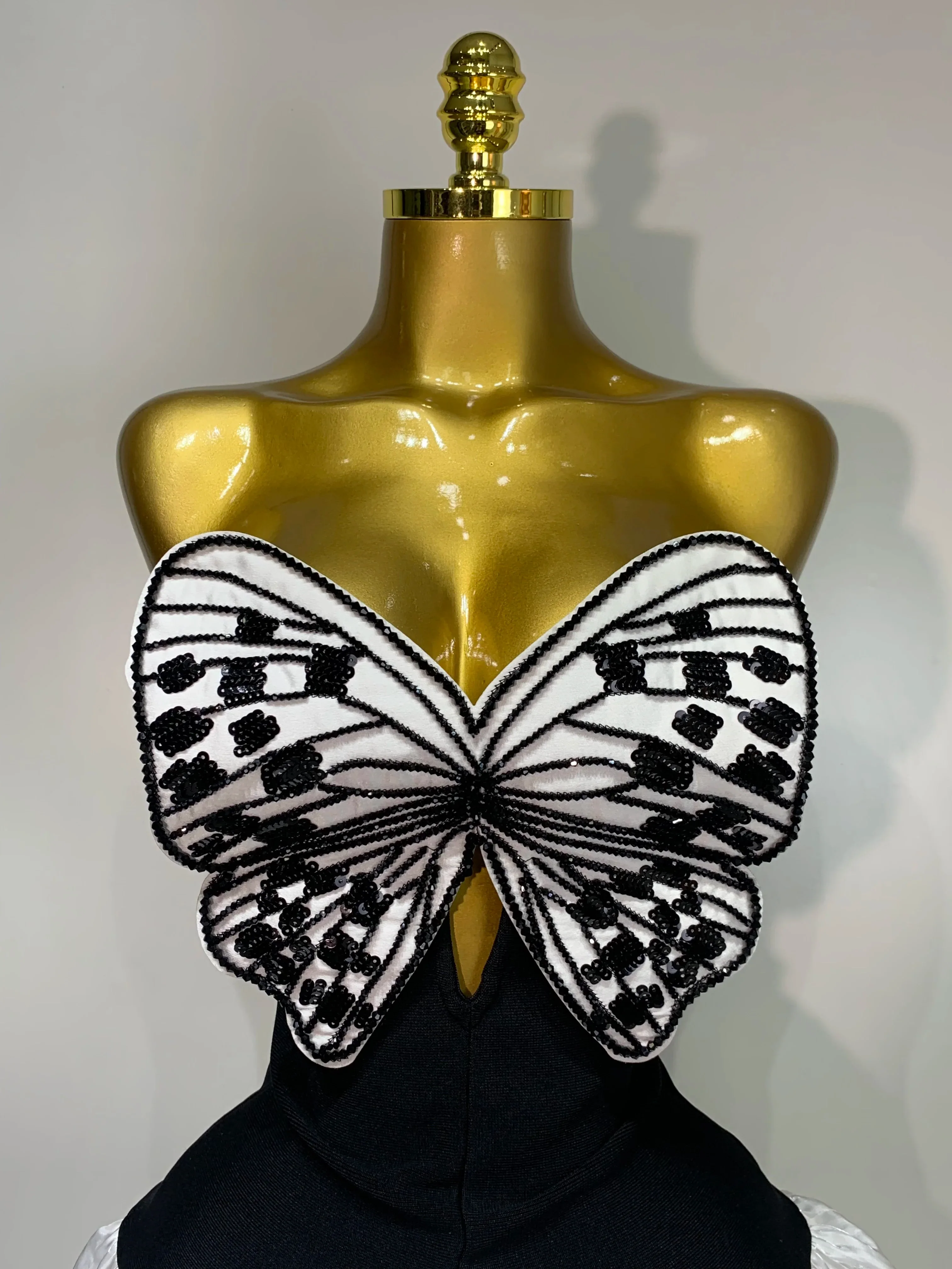 Elegant Evening Party Bandage Dress Sexy Backless Butterfly Sequin Designer Women Luxury Birthday Celebrity Fashion Show Dresses - Image 5