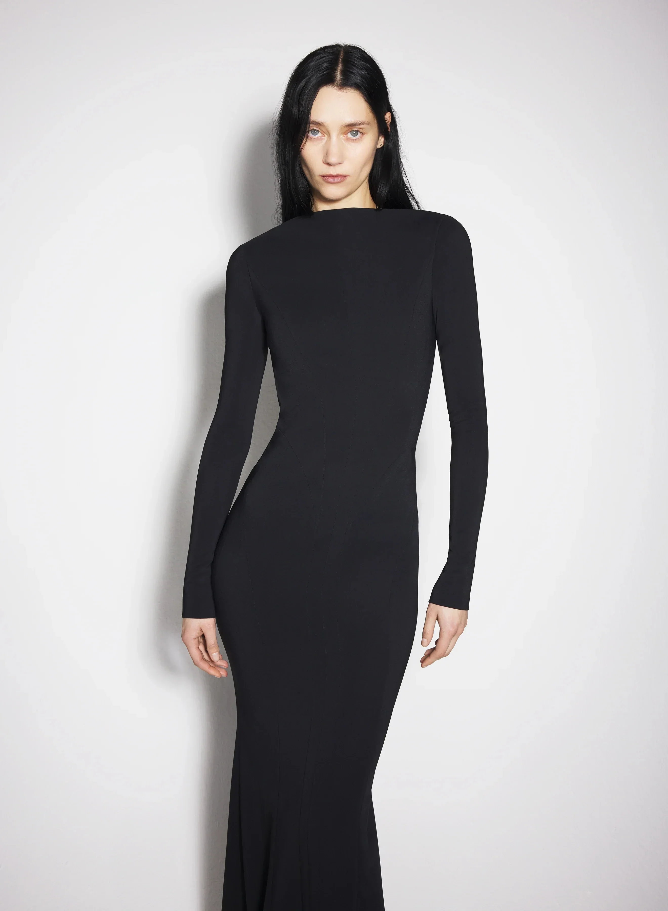 Elegant Evening Party Dress Women Long Sleeve Sexy Backless Bodycon Long Maxi Dress Style Red Carpet Outfit - Image 4