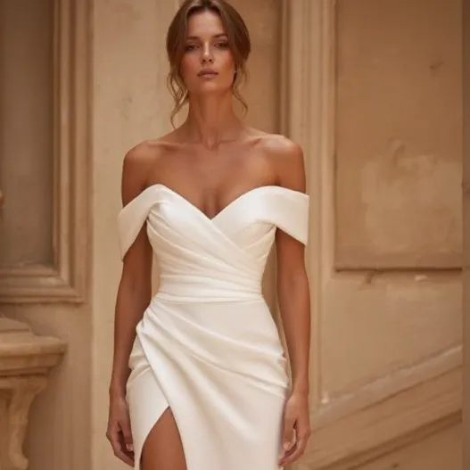 Elegant Mermaid Wedding Dress with a Sleek and Modern Fit - Image 4