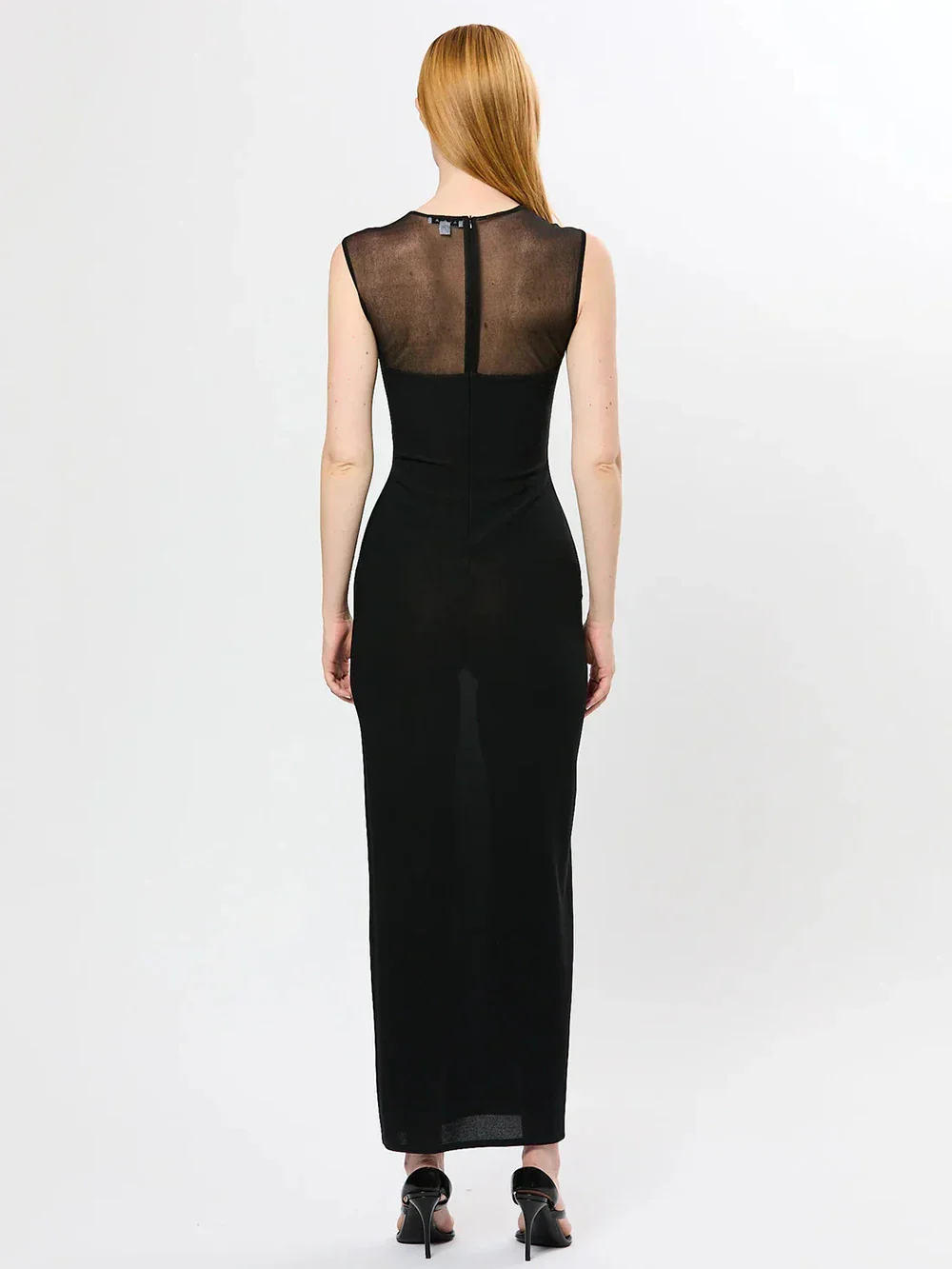 Elegant Mesh Patchwork Sleeveless Bodycon Party Club Evening Dress Sexy Bodycon Perspective Vestido Summer Clothing - Image 5