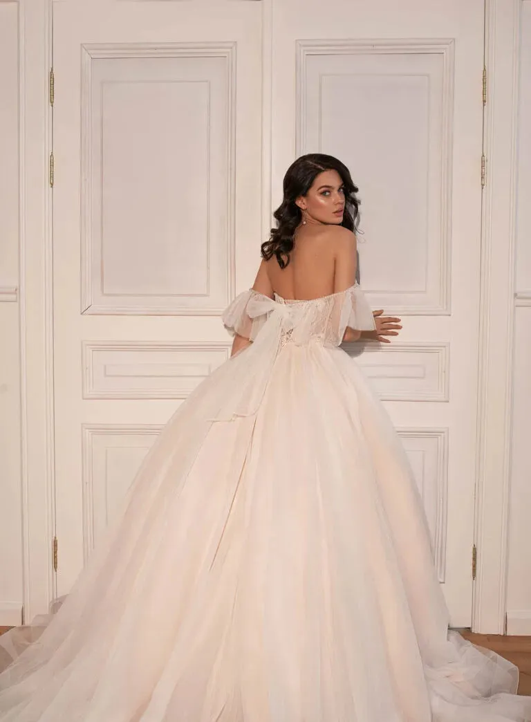 Elegant Off The Shoulder Lace Appliques Tulle Wedding Dresses For Women Sweetheart A-Line Bridal Gowns Vestidos De Novia - Image 3