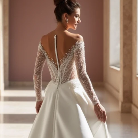 Elegant Princess Wedding Dress with a Classic and Timeless Design - Image 5