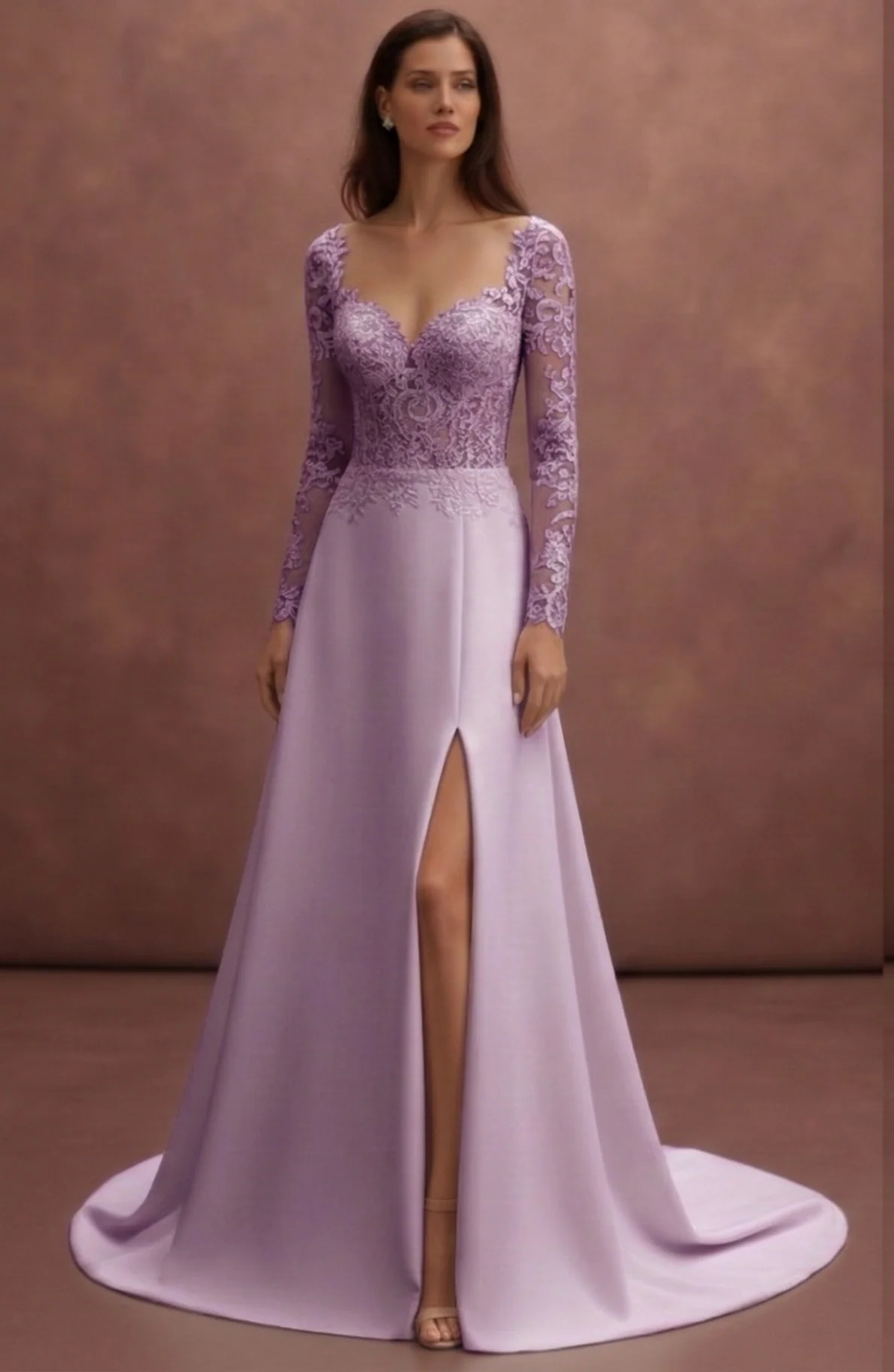 Elegant Purple Wedding Dress for Bride – Romantic Lavender Bridal Gown - Image 2