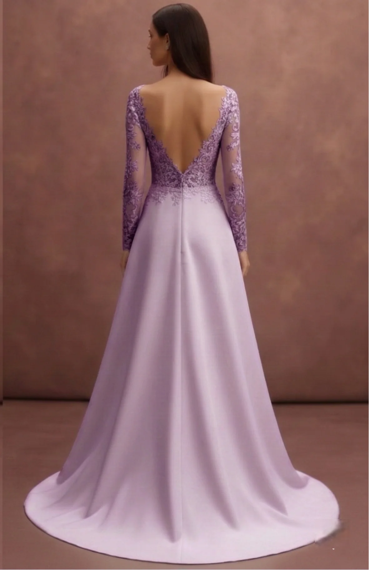 Elegant Purple Wedding Dress for Bride – Romantic Lavender Bridal Gown - Image 3