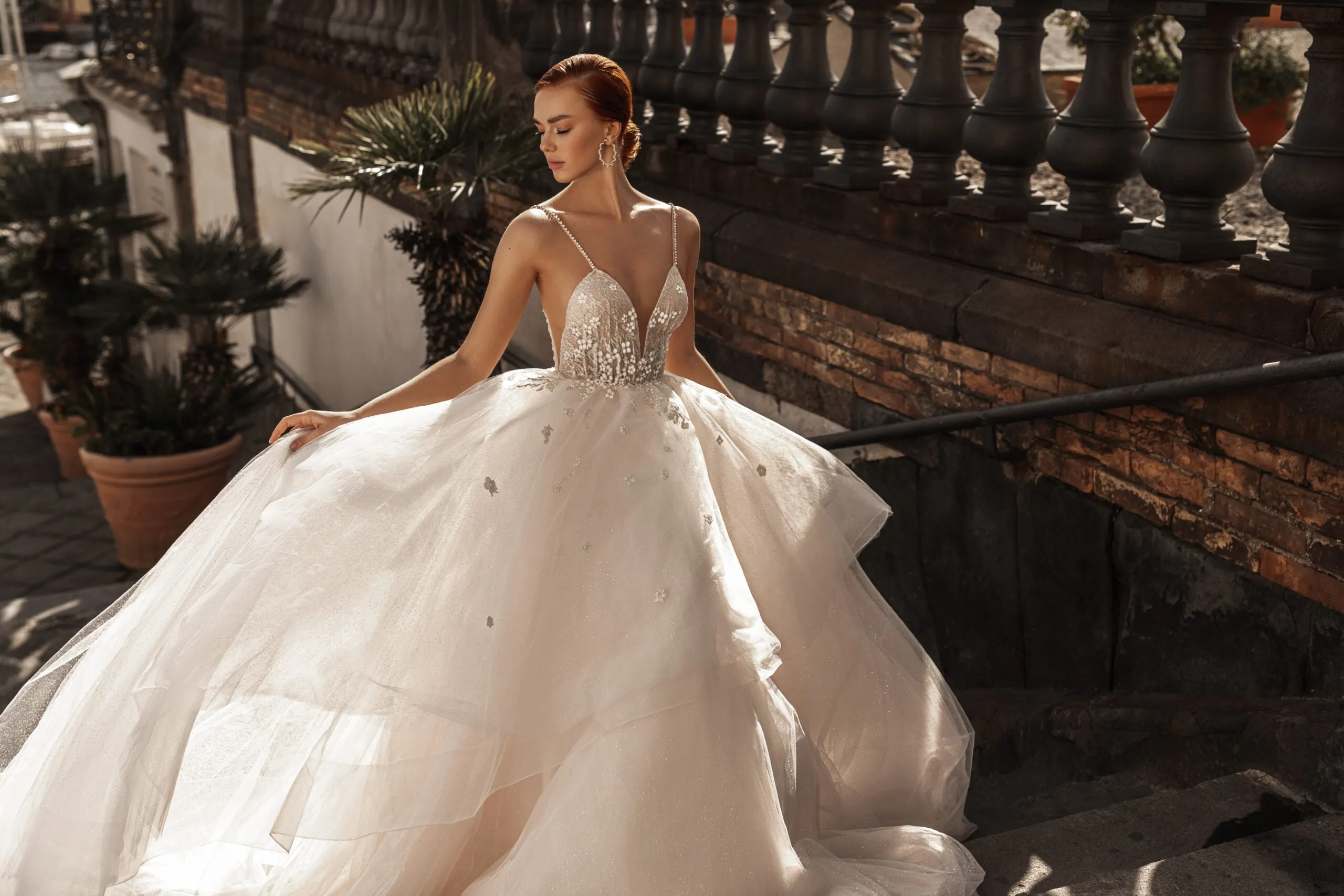 Elegant V-Neck Wedding Dres Spagetti Straps A-line Lace Appliques Sleeveless Vestidos De Novia - Image 5