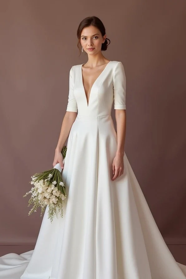 Elegant White Princess Wedding Dress for Brides Who Want a Regal Aesthetic - Image 2