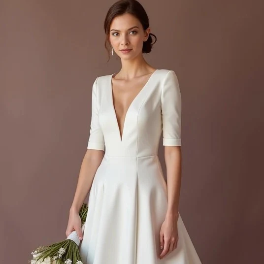 Elegant White Princess Wedding Dress for Brides Who Want a Regal Aesthetic - Image 4