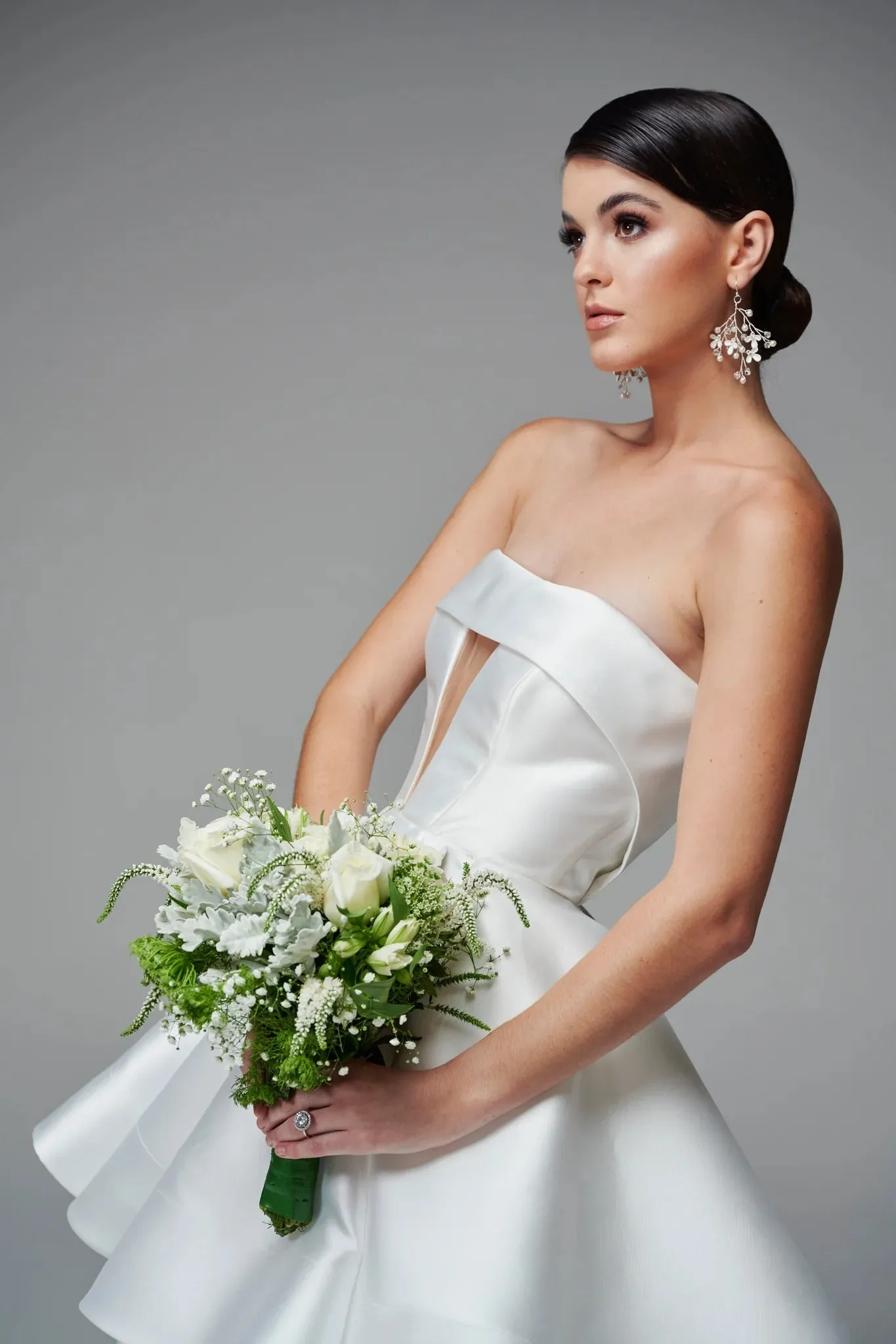 Structured and Boned Corset Bodice Wedding Dress Vestido De Novia Bridal Gown Skirt Bow Satin Court Train Dress - Image 8